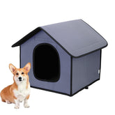 CHRIS GOOD Dog House Outdoor,Outside Dog House Indoor Insulated,Outdoor Cat House Waterproof,Outside Feral Cat House Gray
